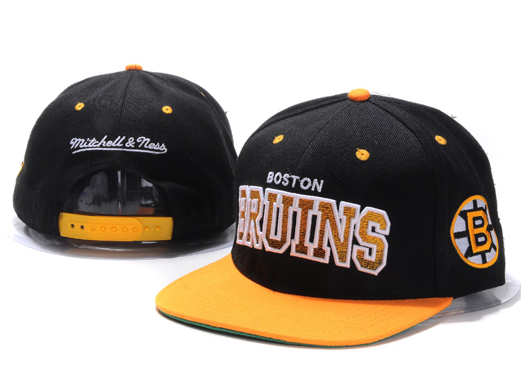 NHL Boston Bruins MN Snapback Hat #04